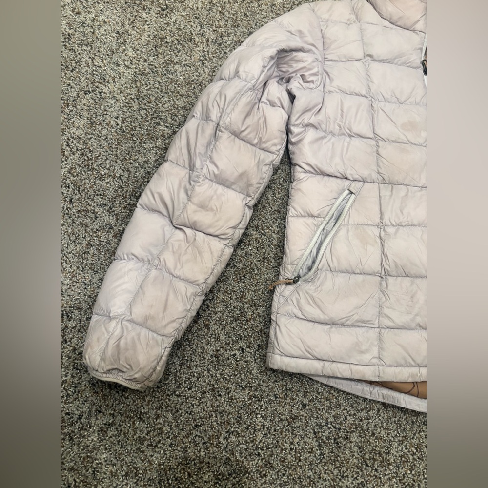 REI CO-OP 650 Lilac light purple Quilted Puffer women’s medium Jacket - used - Picture 2 of 8